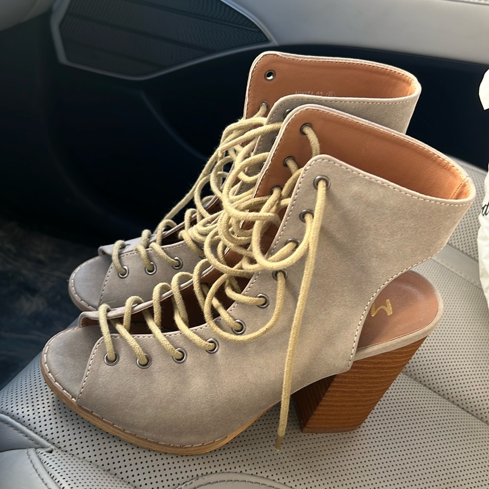 Lace up heels